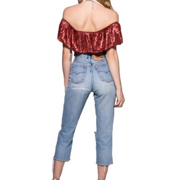 Crushed Velvet Bodysuit - Picture 3 of 3